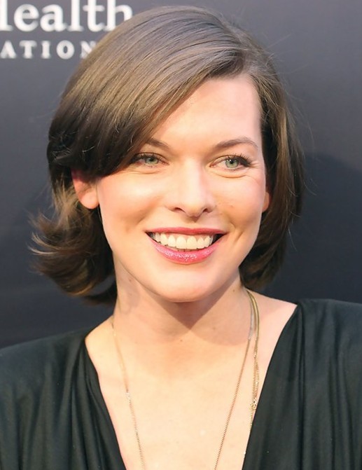 2014 Milla Jovovich's Short Hairstyles: Cute Haircut