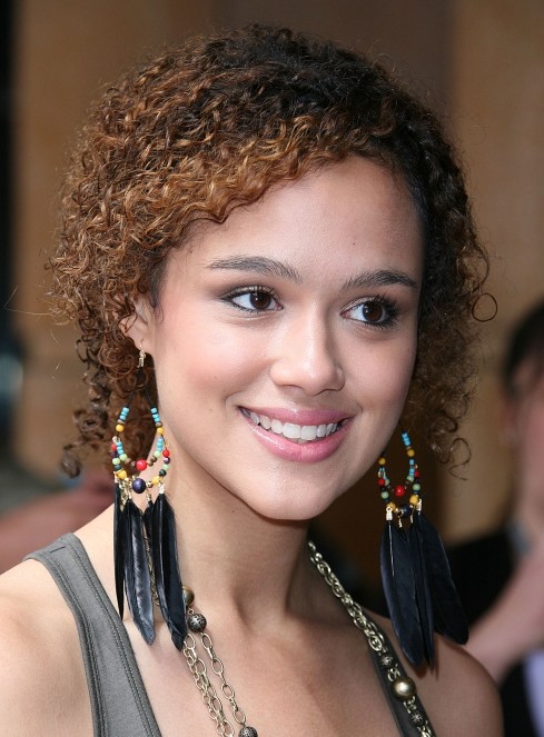 2014 Nathalie Emmanuel's Short Hairstyles: Best Short Curly Hair