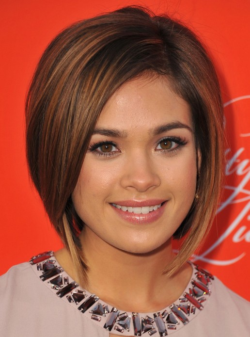 2014 Nicole Gale Anderson's Short Hairstyles: Textured Straight Bob