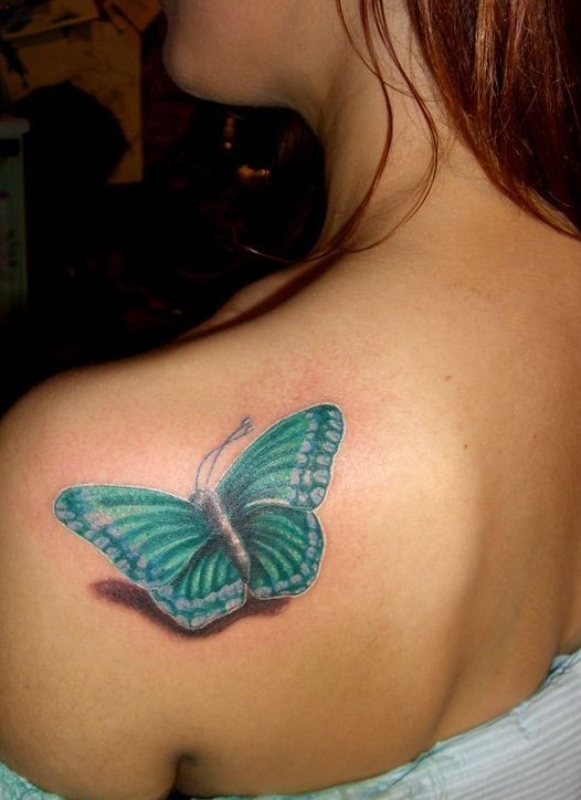 3D Butterfly Tattoos for Girls