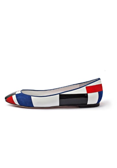 Alexander McQueen red blue black flats