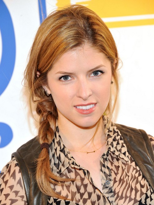 Anna Kendrick Long Hairstyles: 2014 Braided Hairstyle for Summer