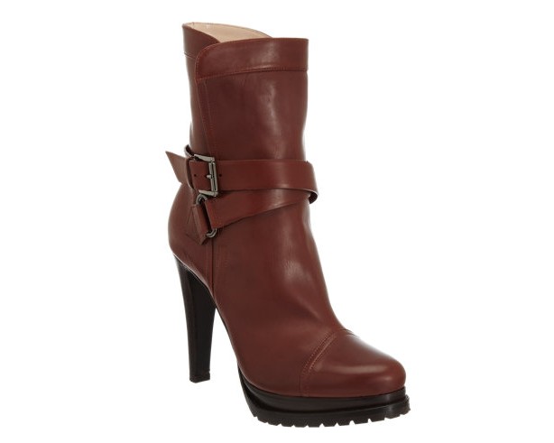 ArmaniDobule Buckle Platform Boots