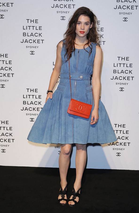 Astrid Berges Frisbey Denim Dress by Channel