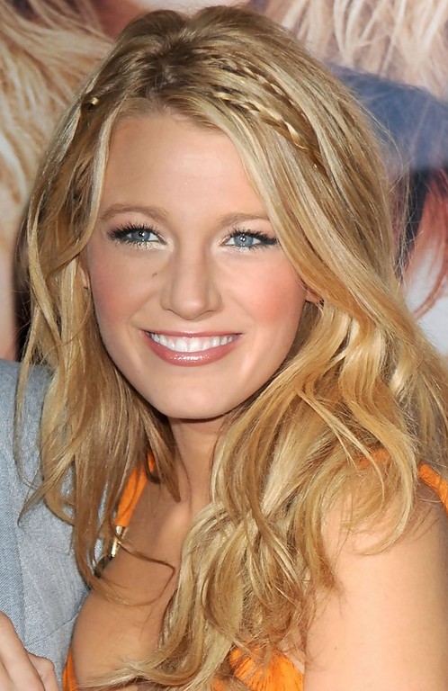 Blake Lively Long Hairstyle: Braided Curls