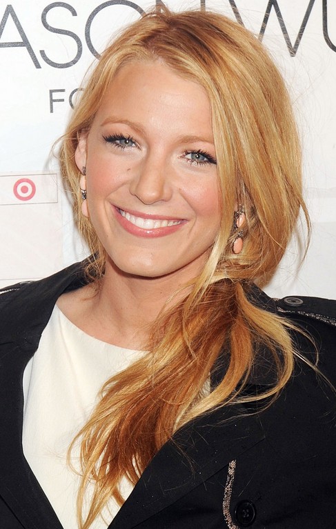 Blake Lively Long Hairstyle: Loose Ponytail