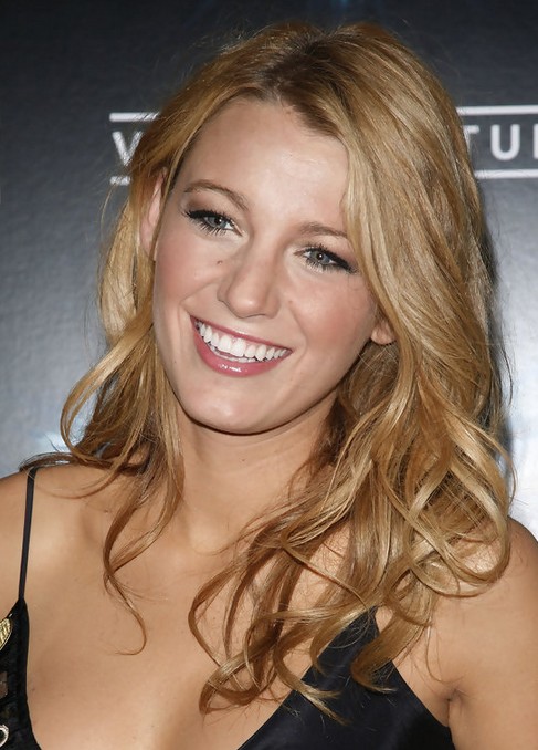 Blake Lively Long Hairstyle: Tousled Curls