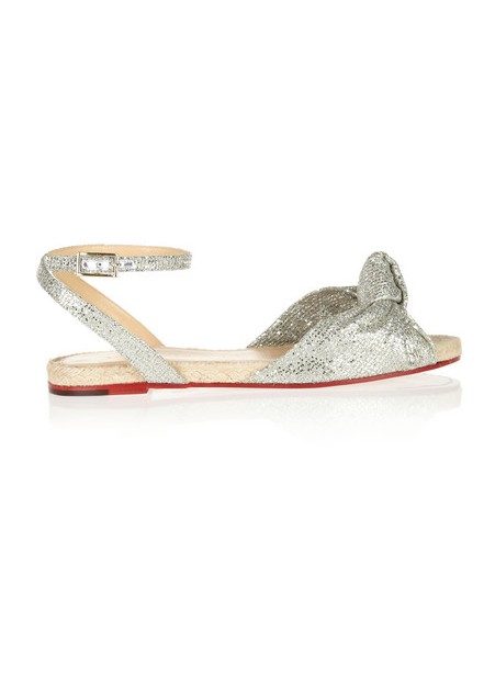 CHARLOTTE OLYMPIA Marina glittered woven sandals