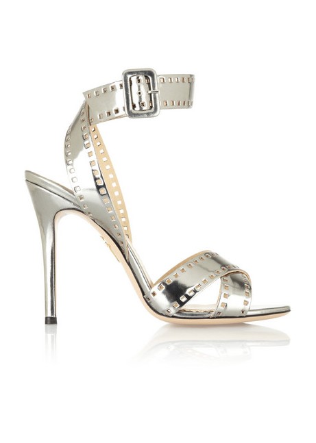 Charlotte Olympia Take 110 metallic-leather sandals