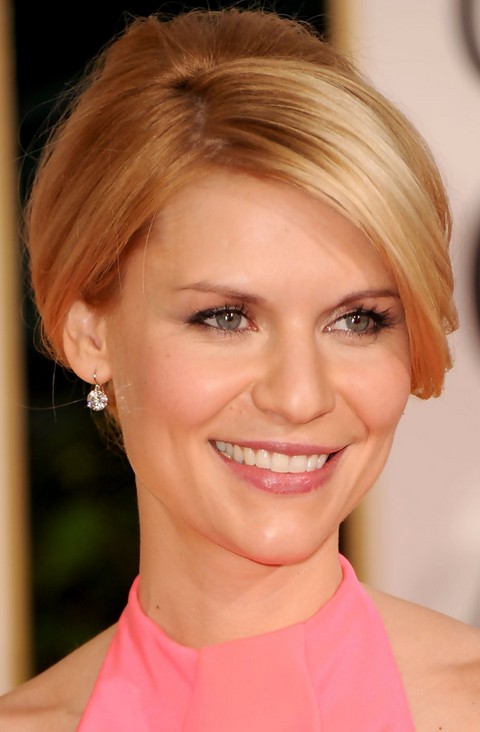 Claire Danes Hairstyles: Graceful French Twist