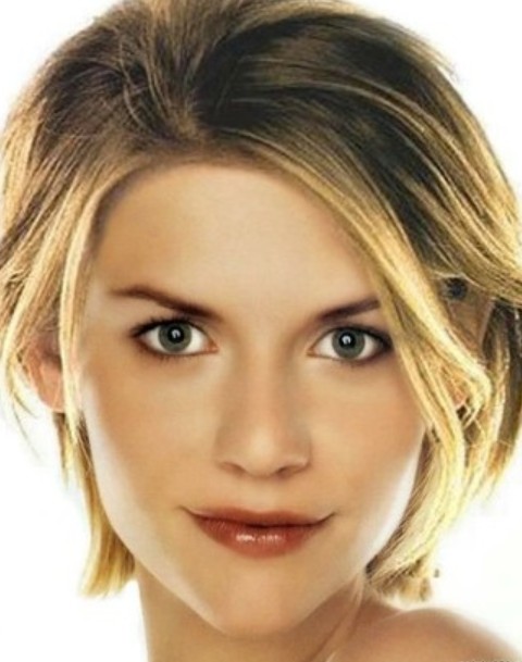 Claire Danes Hairstyles: Short Straight Haircut. 