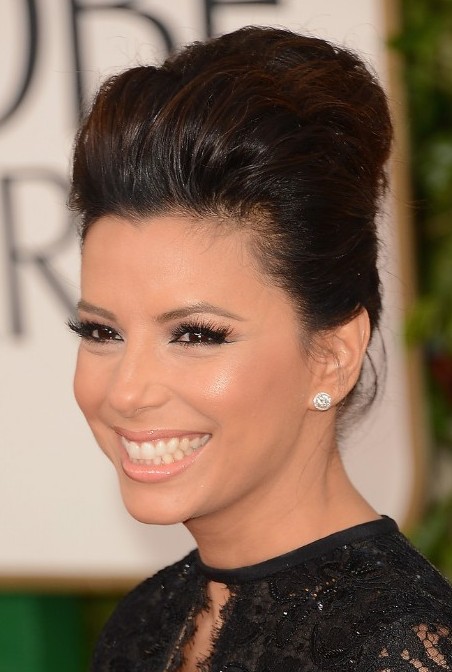 Eva Longoria Pompadour Quiff Hairstyles