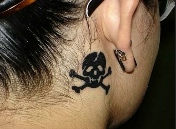 Female Skull Tattoo Design