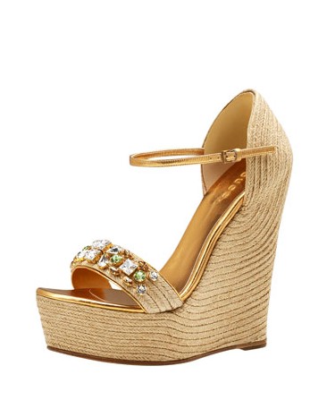 Gucci Caroline Crystal-Band Espadrille