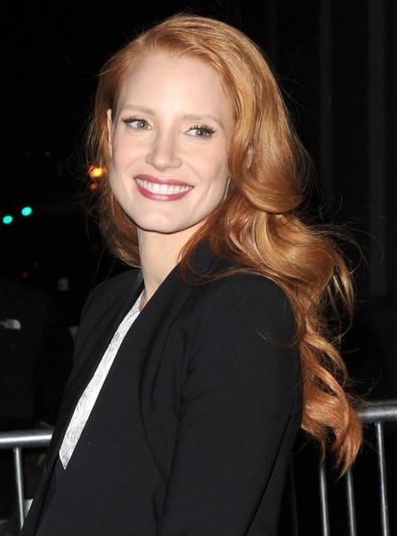 Jessica Chastain Long Curls