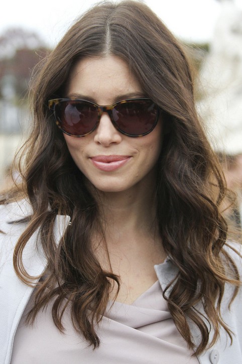 Jessica Biel Long Hairstyle:Soft Waves