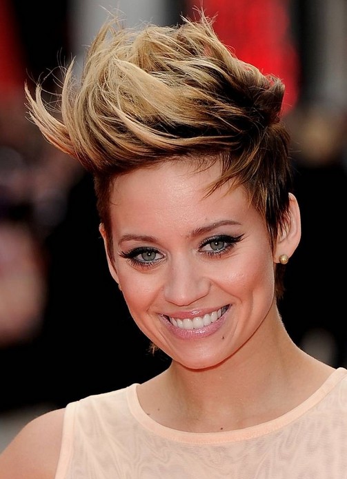 Kimberly Wyatt Pompadour Hairstyle