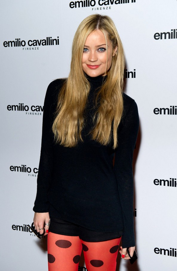 Laura Whitmore Black Turtleneck