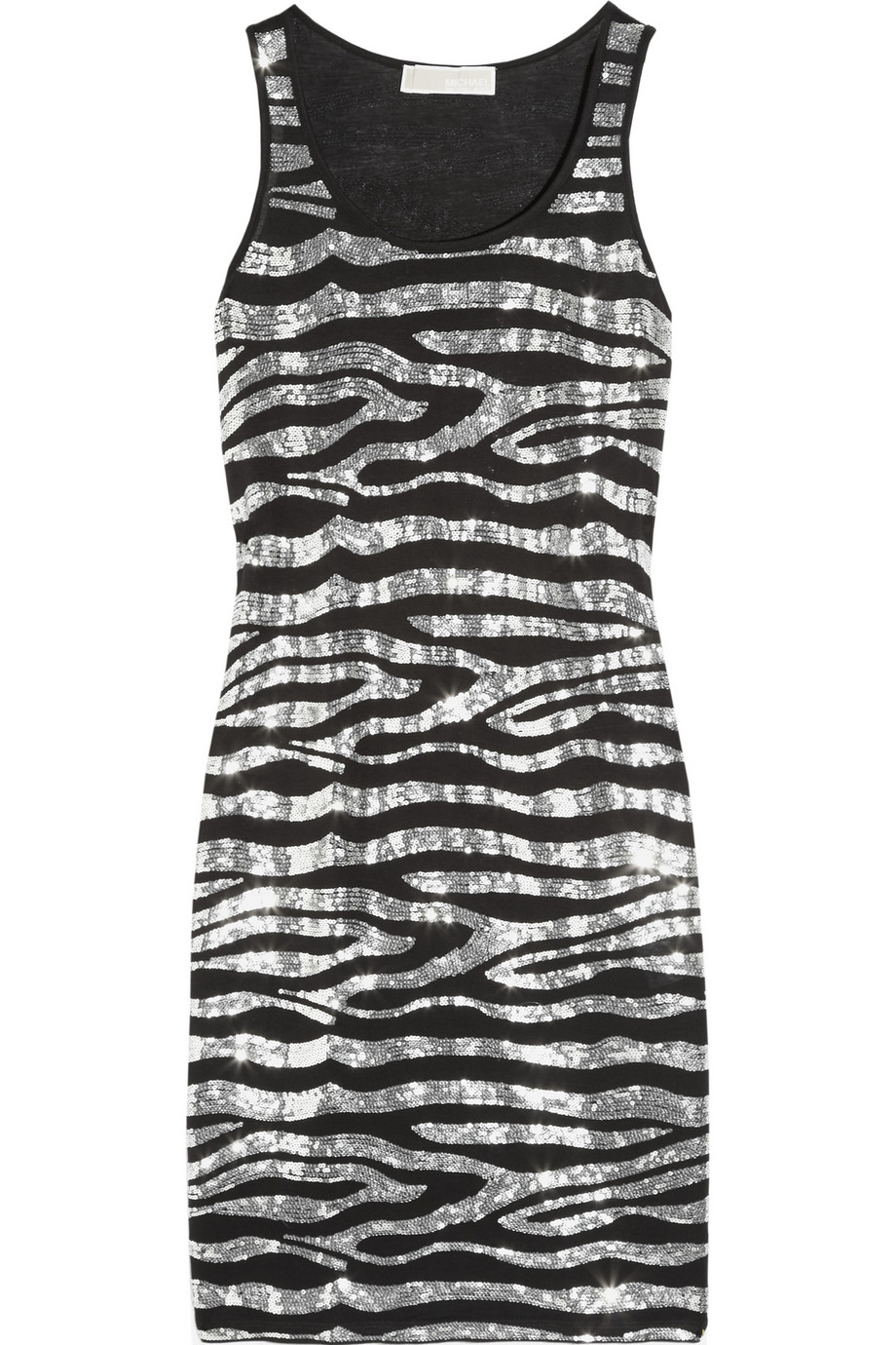 MICHAEL MICHAEL KORS ebra-sequined jersey dress