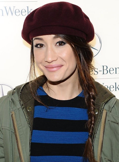 Maggie Q Hairstyles: Adorable Braided Hairstyle