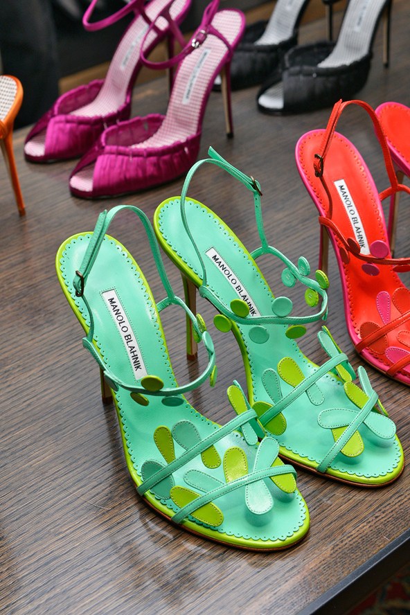 Green Shoes Manolo Blahnik Shoes for Spring Summer 2014