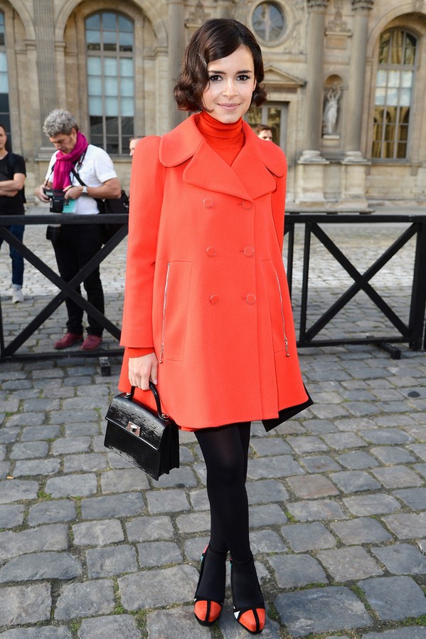 Miroslava Duma Retro Orange Swing Jacket