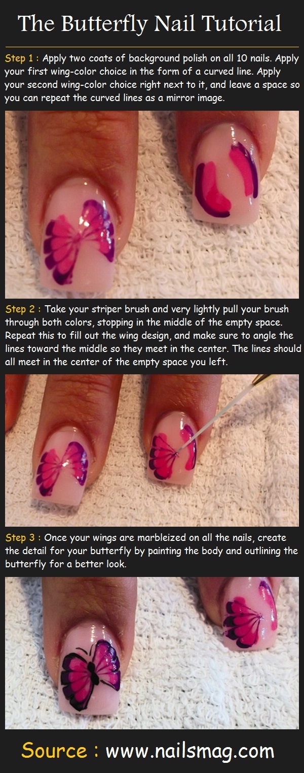 22 Easy Nail Tutorials - Nail Art Tutorials - Pretty Designs