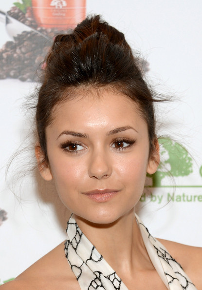 Nina Dobrev Classic Bun
