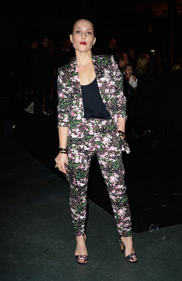 Noomi Rapace Floral Pantsuit