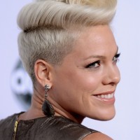 Pink's Signature Pompadour Hairstyle
