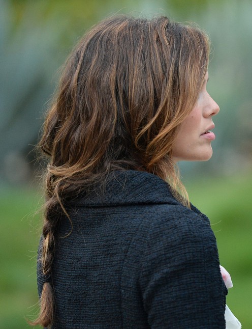 Rachel Bilson Long Hairstyles: Casual Loose Braid