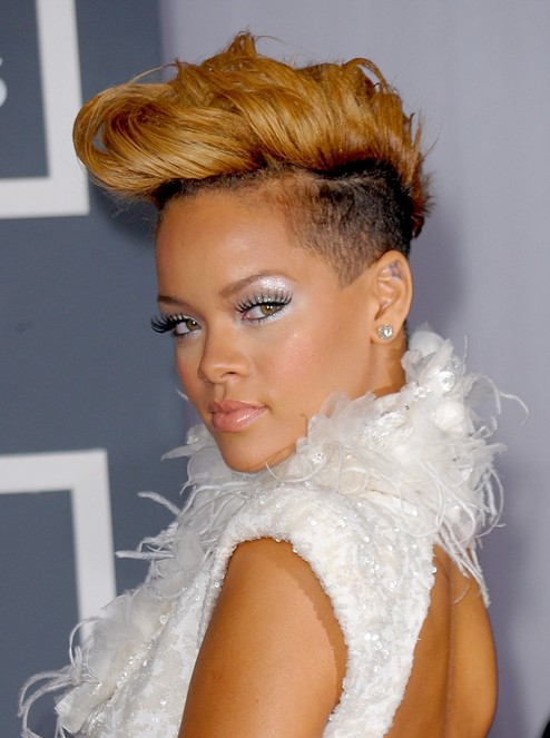 Rihanna FauxHawk Hairstyle for Women