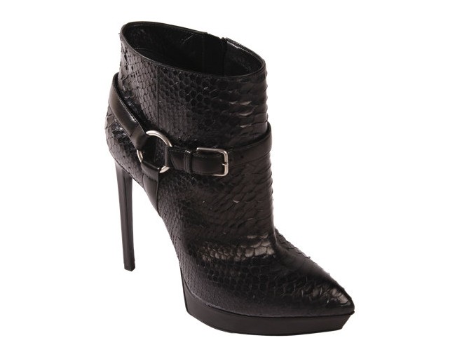 SAINT LAURENT Python Janis Ankle Boot