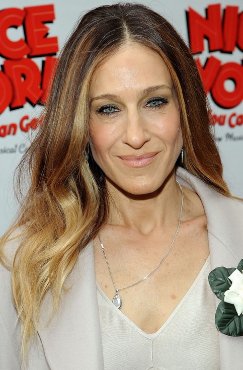 Sarah Jessica Parker Long Hairstyle: Straight Hair with Subtle Waves