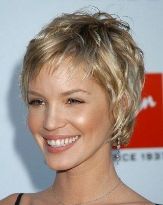 Short Blond Curly Hairstyle