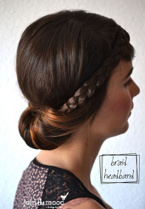 20 Braided Hairstyles Tutorials: Braid Headband