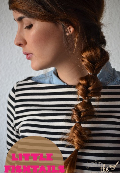 20 Braided Hairstyles Tutorials: Little Fishtails