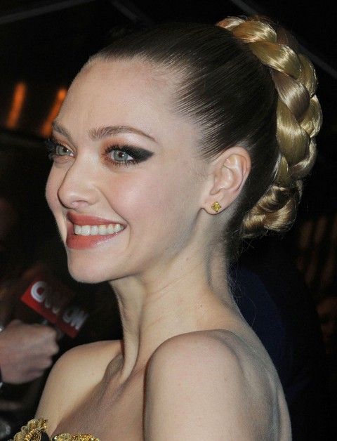 Amanda Seyfried Hairstyles: Elegant Braided Bun