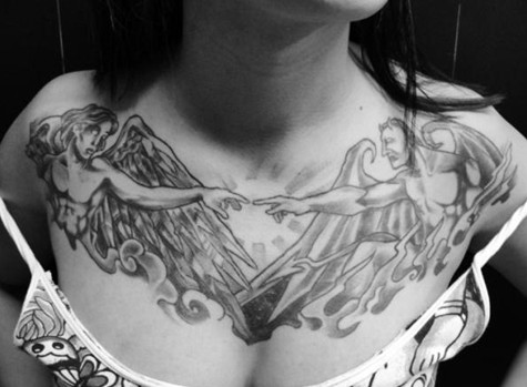 Angel Tattoos Designs: Angel Demon Tattoo