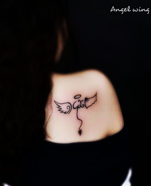 Angel Tattoos Designs: Cute Angel Wing Tattoo