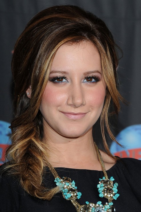 Ashley Tisdale Long Hairstyle: Fishtail Braid