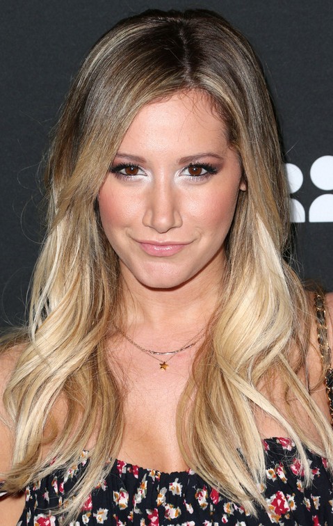 Ashley Tisdale Long Hairstyle: Subtle Wavy Hair