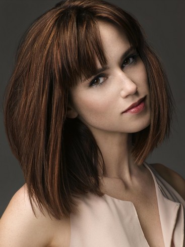 How To Style A Long Bob With Bangs