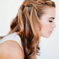 Braided Hairstyles for 2014 - Waterfall Braid for Ombre Hair