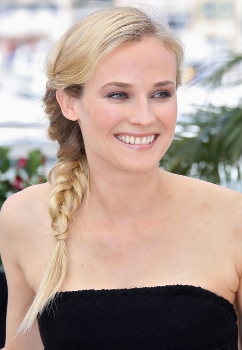 Diane Kruger Hairstyles: Fabulous Braided Hairstyle