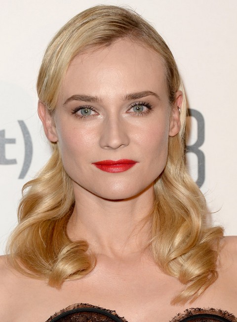 Diane Kruger Hairstyles: Radiant Long Wavy Haircut