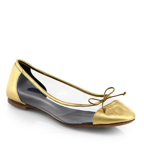 Dance Metallic Leather Ballet Flats