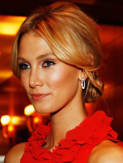 Delta Goodrem Hairstyles: Graceful Braided Bun