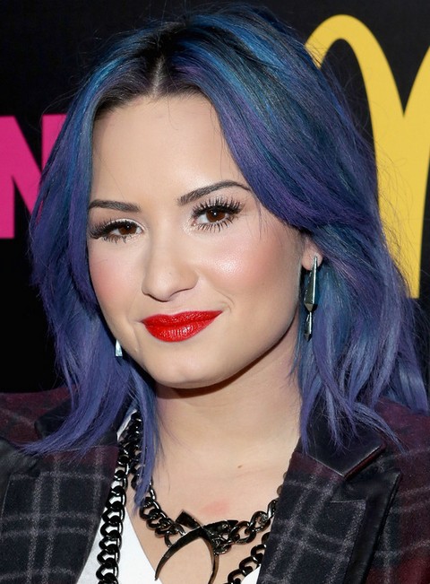 Demi Lovato Hairstyles: Ombre Haircut