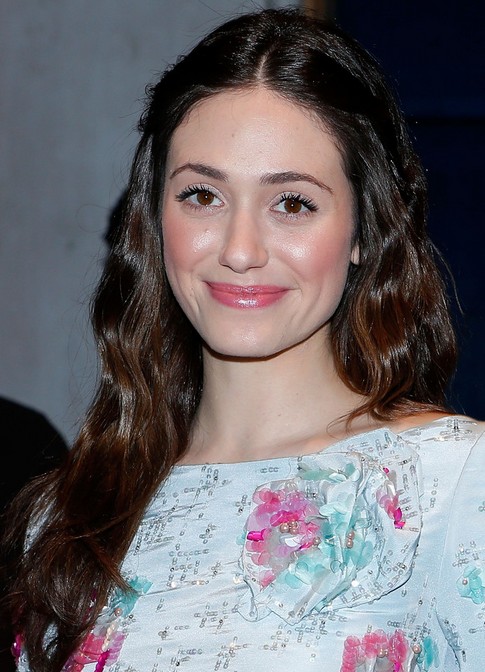 Emmy Rossum Long Hairstyle: Subtle Waves